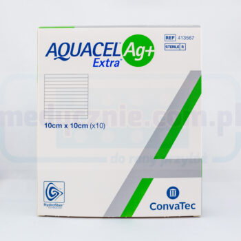 Aquacel Ag Plus Extra 10*10cm opatrunek ze srebrem 1szt
