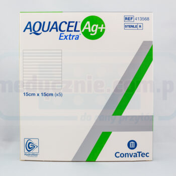 Aquacel Ag Plus Extra 15*15cm opatrunek ze srebrem 1szt