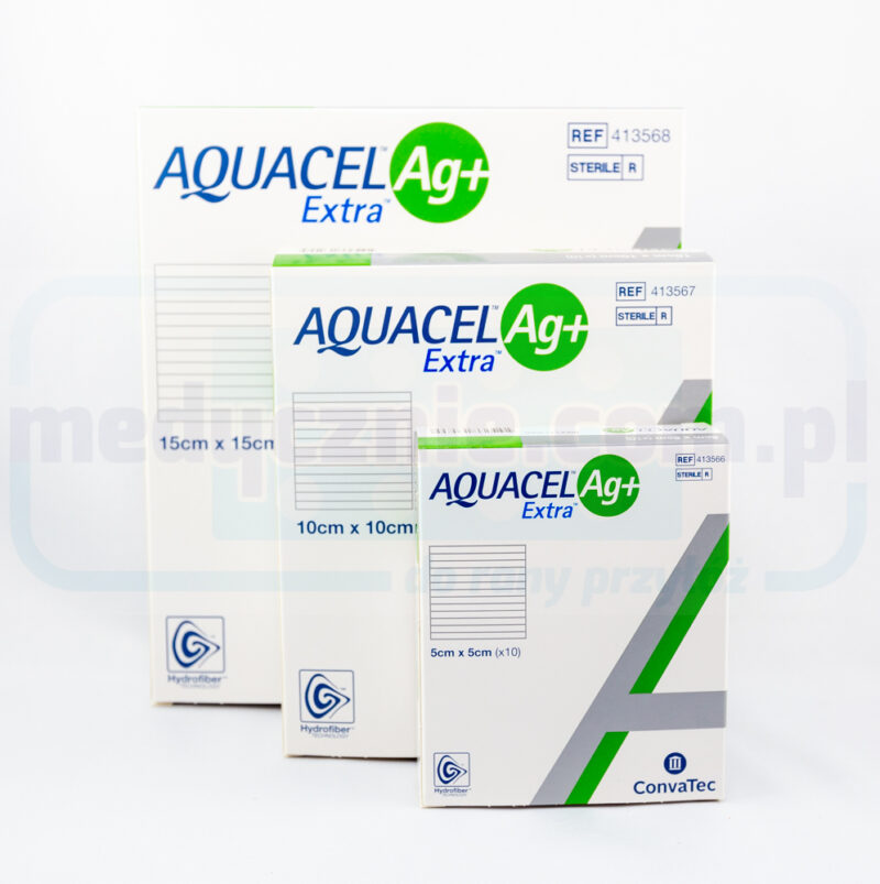 Aquacel Ag Plus Extra 15*15cm opatrunek ze srebrem 1szt - obrazek 2