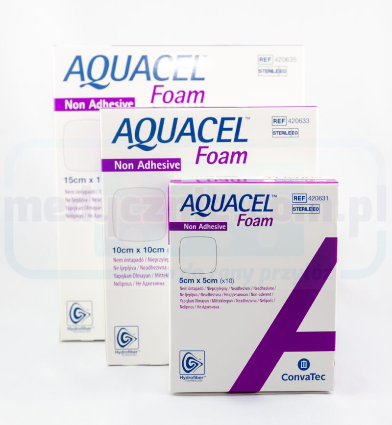 Aquacel Foam Non Adhesive 5*5cm wielowarstwowy opatrunek piankowy 1szt - obrazek 2