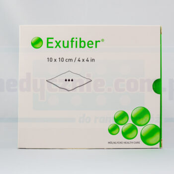 Exufiber 10cm* 10cm żelujący opatrunek włóknisty 1szt