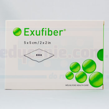 Exufiber 5cm* 5cm żelujący opatrunek włóknisty 1szt