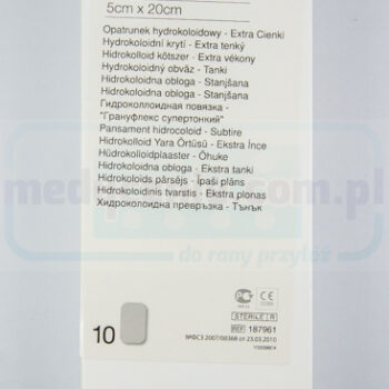 Granuflex Extra Thin 5*20cm opatrunek hydrokoloidowy 1szt