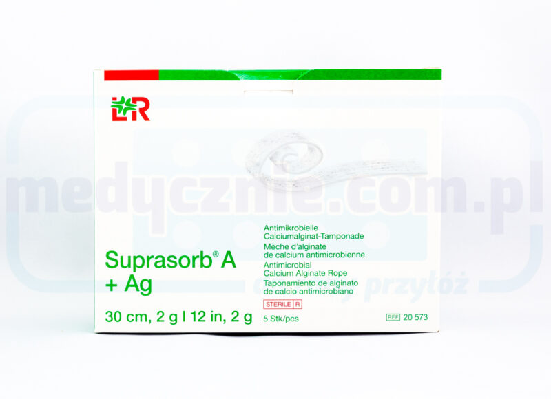 Suprasorb A + Ag 30cm/2g Tamponada 1szt