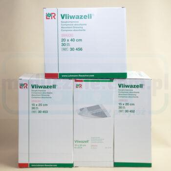 Vliwazell 15*20cm opatrunek chłonny jałowy 1szt