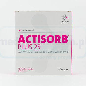 Actisorb Plus 10,5* 10,5 cm 1szt na rany zainfekowane