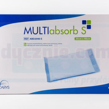 MULTIabsorb S 20cm x 40cm 1szt kompres wysokochłonny; włókninowo-celulozowy, jałowy