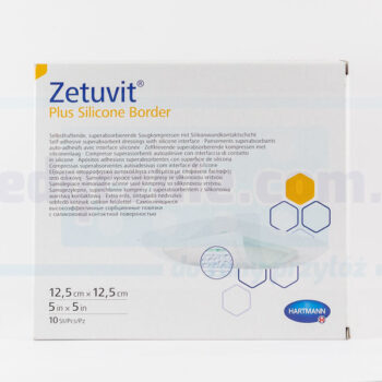 Zetuvit Plus Silicone Border 12,5* 12,5cm 1szt