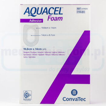 Aquacel Foam Adhesive 19,8*14cm wielowarstwowy opatrunek piankowy 1szt