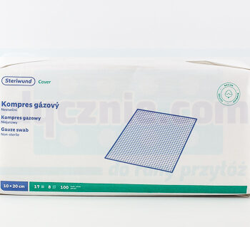Kompres gazowy niejałowy 10*20cm 17N 8W 100szt