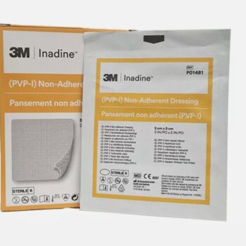 INADINE 5cm* 5cm opatrunek nieprzywierający z jodyną powidonową 1szt