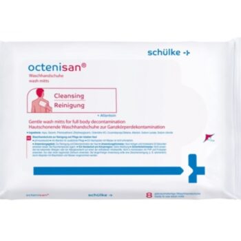 Octenisan wash mitts 8szt - rękawiczki do mycia i pielęgnacji nieuszkodzonej skóry bez użycia wody