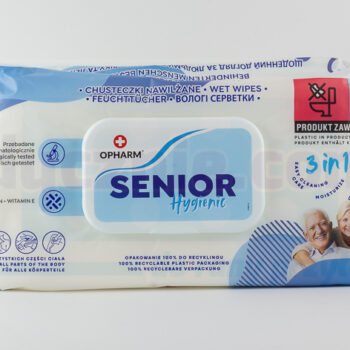 Chusteczki nawilżane Senior Hygienic Wet 3w1 72szt