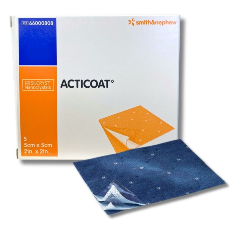 Acticoat 5* 5cm 1szt antybakteryjny opatrunek ze srebrem nanokrystalicznym - obrazek 2