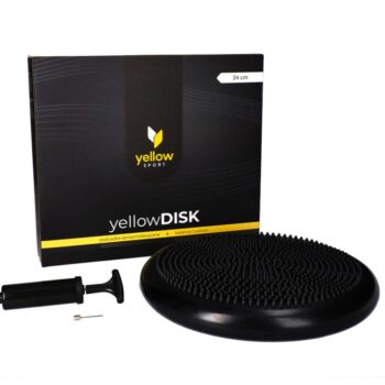 Poduszka sensomotoryczna yellowDISK z pompką czarna