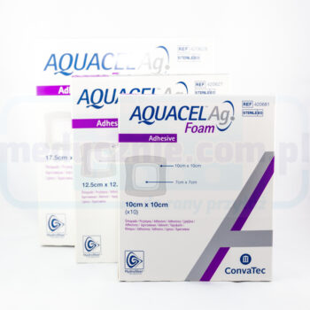 wielowarstwowy opatrunek piankowy : Aquacel Foam Ag Adhesive 20*16,9cm Sacral