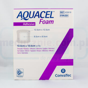 Aquacel Foam Adhesive 12,5*12,5cm wielowarstwowy opatrunek piankowy 1szt