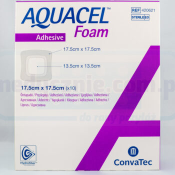 Aquacel Foam Adhesive 17,5*17,5cm wielowarstwowy opatrunek piankowy 1szt
