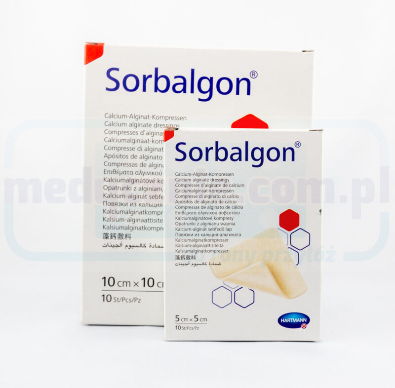 Sorbalgon 10*10cm opatrunek alginowy 1szt - obrazek 2