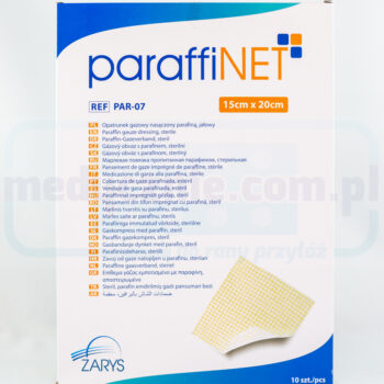 Paraffinet 15*20cm opatrunek nasączony parafiną 1szt