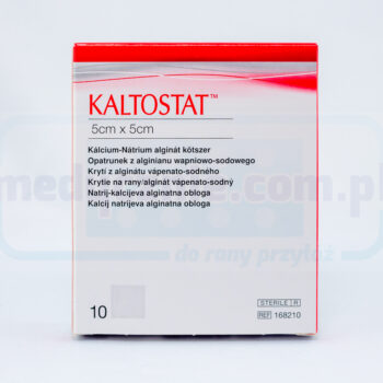 Kaltostat 5*5cm opatrunek alginianowy na rany przewlekłe 1szt