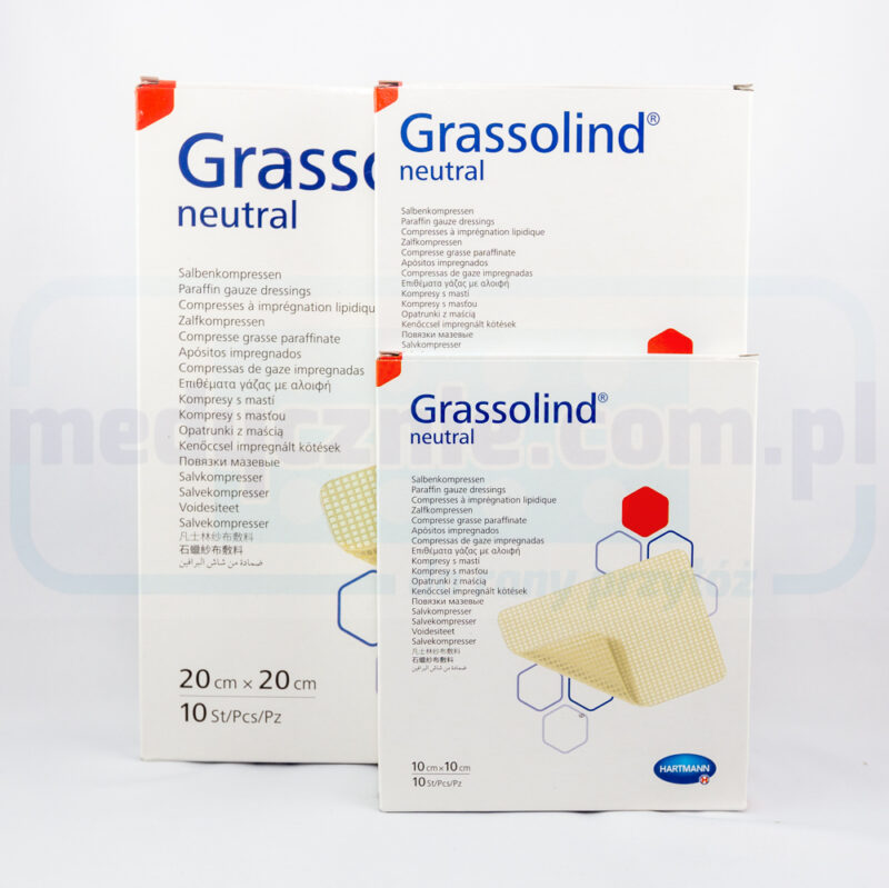 Grassolind 10*20cm  opatrunek na oparzenia 1szt - obrazek 2