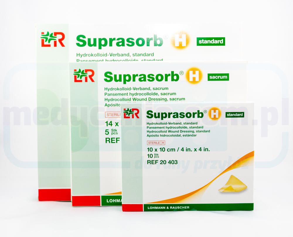 Suprasorb H SAMOPRZYLEPNY 10*10cm STANDARD opatrunek hydrokoloidowy 1szt