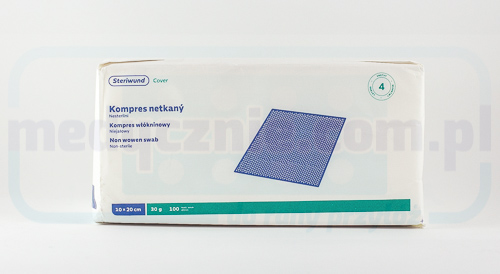 Kompres włókninowy niejałowy 10*20cm 100szt 30g 4W