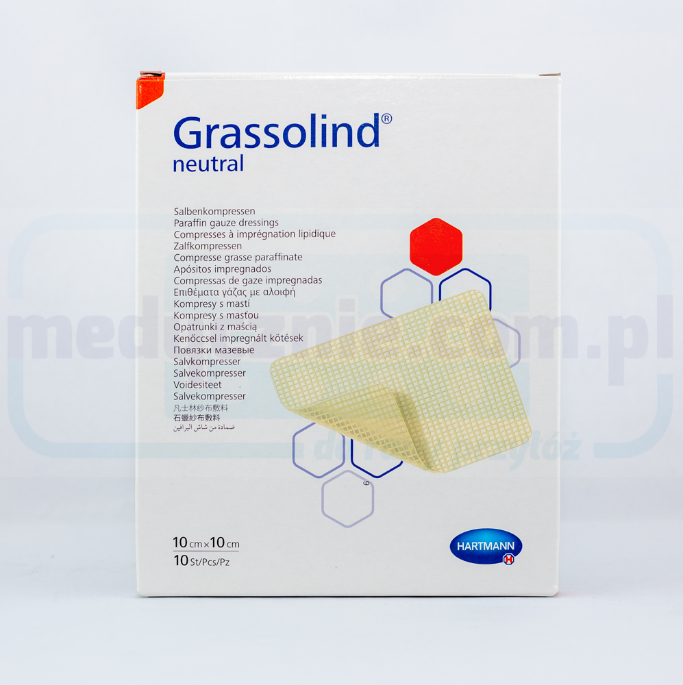 Grassolind 10*10cm opatrunek na oparzenia 1szt