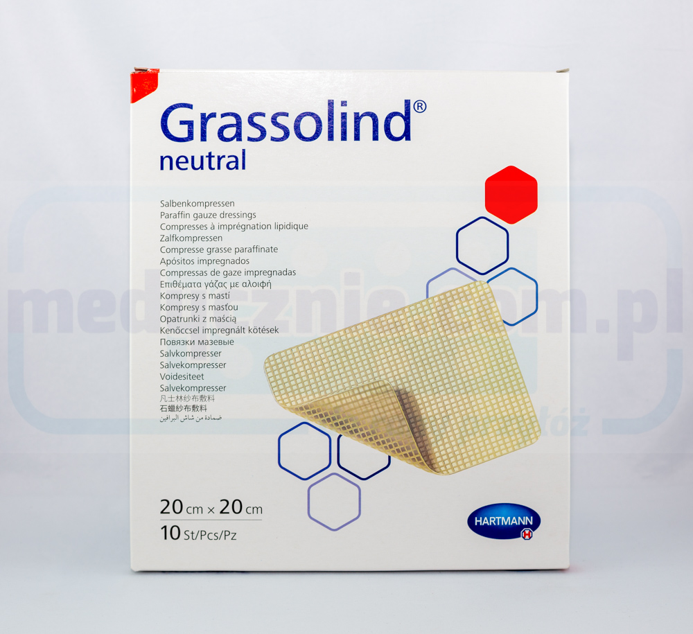 Grassolind 20*20cm opatrunek na oparzenia 1szt