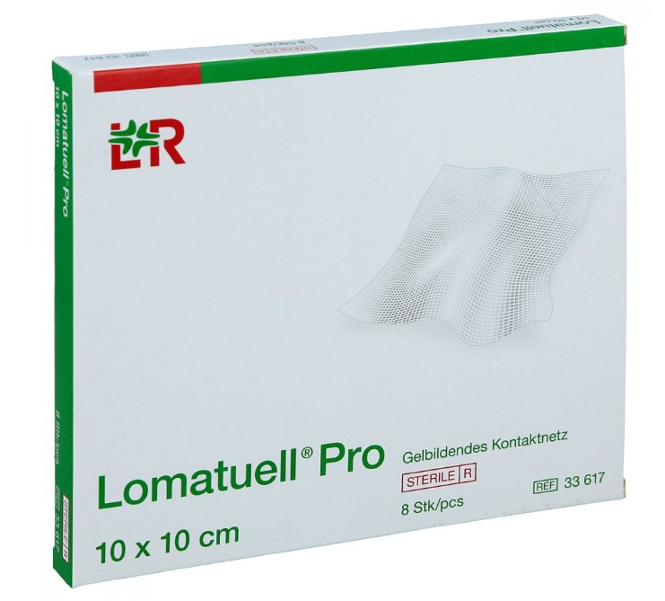 Lomatuell Pro 10* 10 cm 1szt żelowy opatrunek siatkowy - obrazek 2
