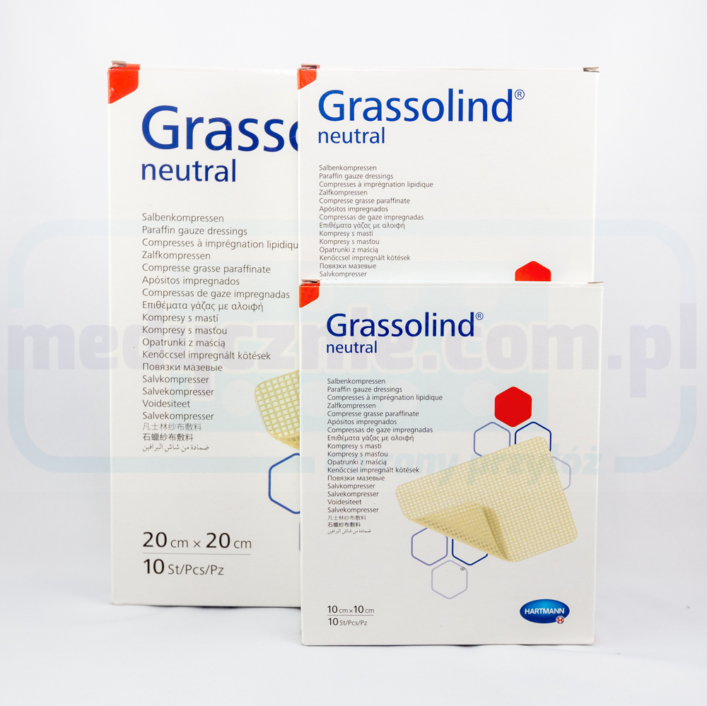 Grassolind 10*20cm opatrunek na oparzenia 1szt - obrazek 2